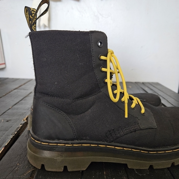Dr. Martens Men\'s 11 Black Yellow High-Top Boots Chunky Sole Combat Work Utility main image 12